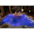Buenospa Jersey 6 - Person 46 - Jet Hot Tub, Ice White, Gray with Ozone and LED Lights