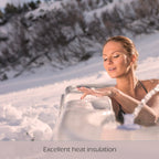 Buenospa Jersey 6 - Person 46 - Jet Hot Tub, Ice White, Gray with Ozone and LED Lights