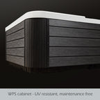 Buenospa Jersey 6 - Person 46 - Jet Hot Tub, Ice White, Gray with Ozone and LED Lights