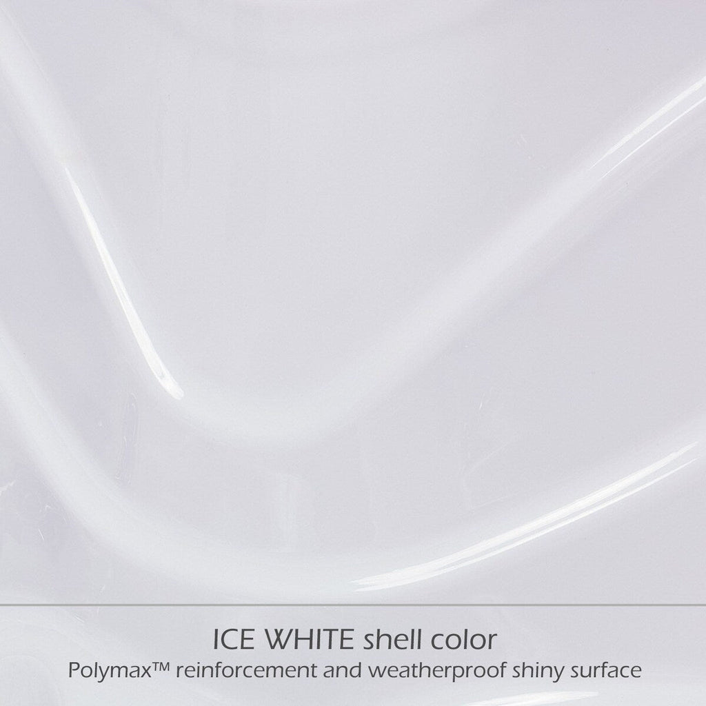 Buenospa Jersey 6 - Person 46 - Jet Hot Tub, Ice White, Gray with Ozone and LED Lights