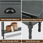 Burlington Wood 3-drawer Console Hallway Table