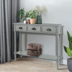 Burlington Wood 3-drawer Console Hallway Table