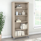 Bush Furniture Somerset Tall 5 Shelf Bookcase with Adjustable Shelves