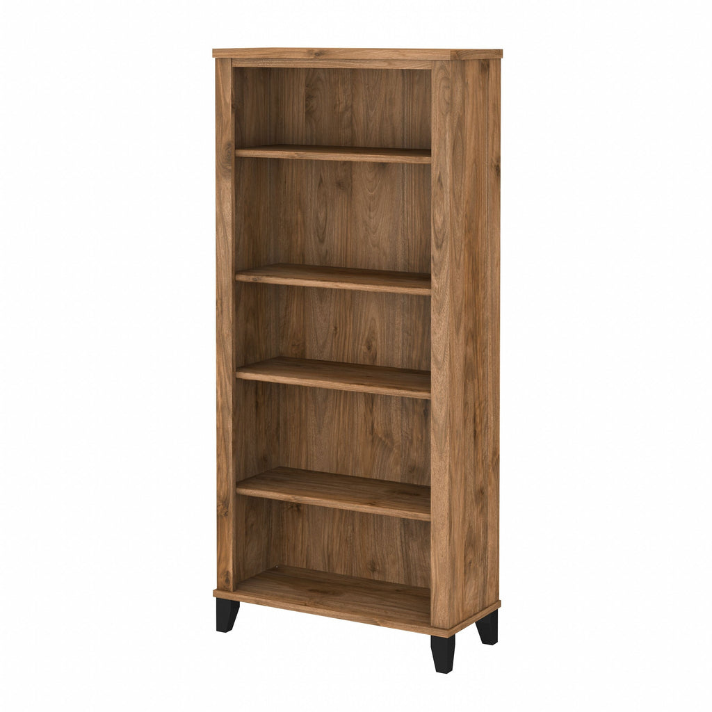 Bush Furniture Somerset Tall 5 Shelf Bookcase with Adjustable Shelves
