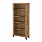 Bush Furniture Somerset Tall 5 Shelf Bookcase with Adjustable Shelves