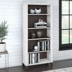 Bush Furniture Somerset Tall 5 Shelf Bookcase with Adjustable Shelves