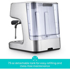 CASABREWS Ultra All in one Espresso Machine with LCD Display,Silver