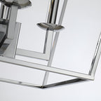 Candle Style Lantern Pendant Stairway or Kitchen Island Open Cage Chandelier - N/A