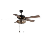 52 Carbon Loft Brushed Metal Farmhouse LED Ceiling Fan