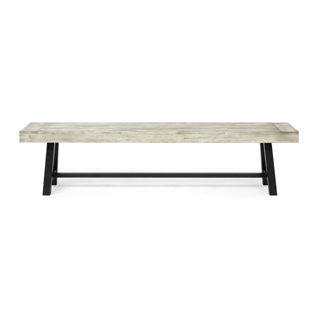 Carlisle Acacia Wood Outdoor Bench by Christopher Knight Home
