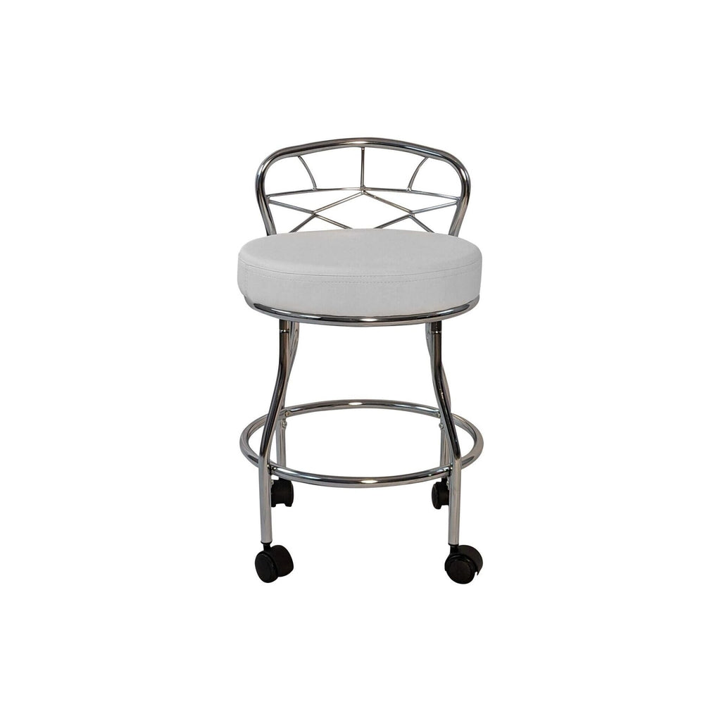 Carolina Living Diana X-Back Vanity Stool with Casters