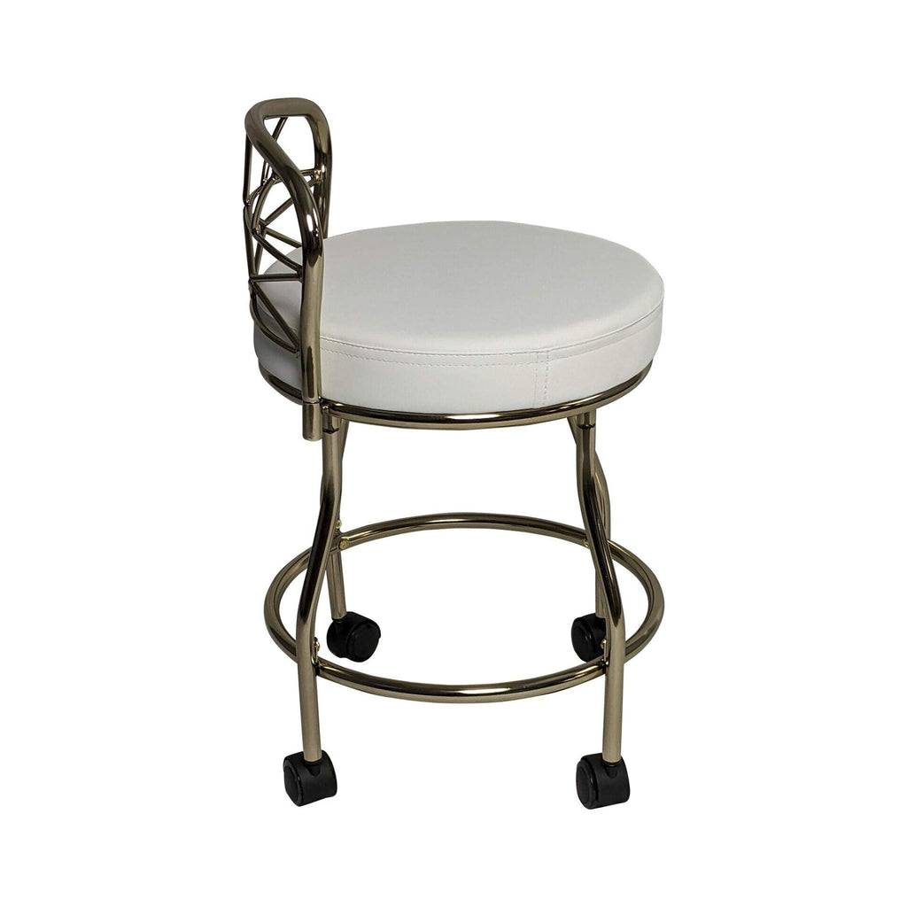 Carolina Living Diana X-Back Vanity Stool with Casters
