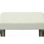 Carolina Living Elisabetta Vanity Bench - White/Chrome
