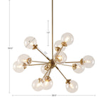 INK+IVY Paige 12-Light Chandelier with Oversized Globe Bulbs