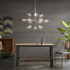 INK+IVY Paige 12-Light Chandelier with Oversized Globe Bulbs