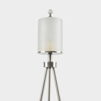 INK+IVY Pacific Metal Tripod Floor Lamp with Glass Shade