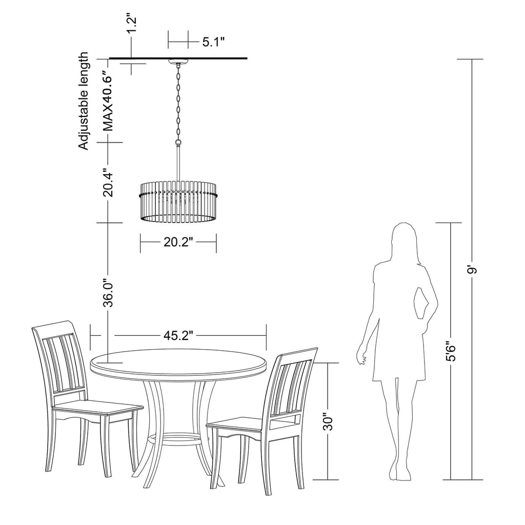 Casandra 5-light Crystal Chandelier