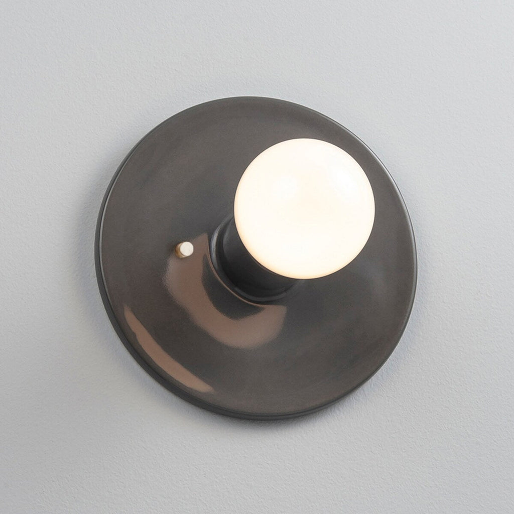 Ceramic Discus Wall Sconce