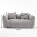 Comfortable square recliner sofa