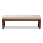 Contemporary Fabric Upholstered Bench by Baxton Studio