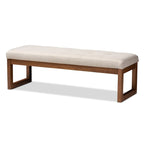 Contemporary Fabric Upholstered Bench by Baxton Studio