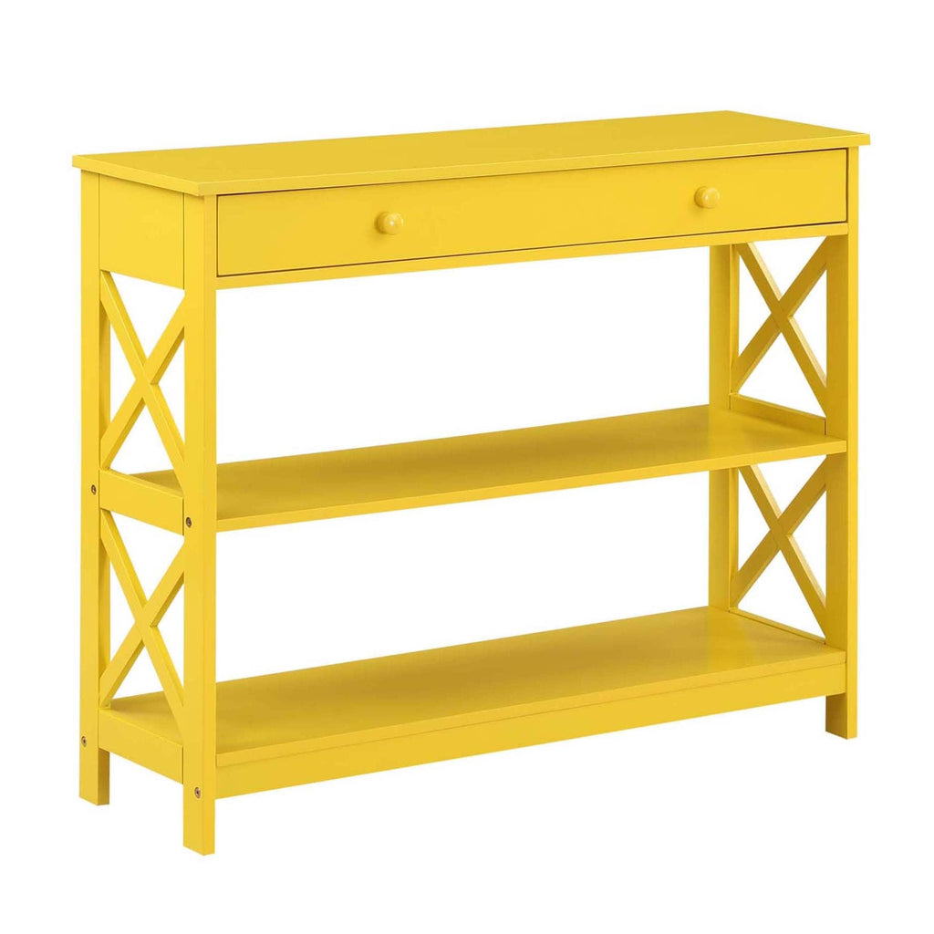 Convenience Concepts Oxford 1 Drawer Console Table with Shelves
