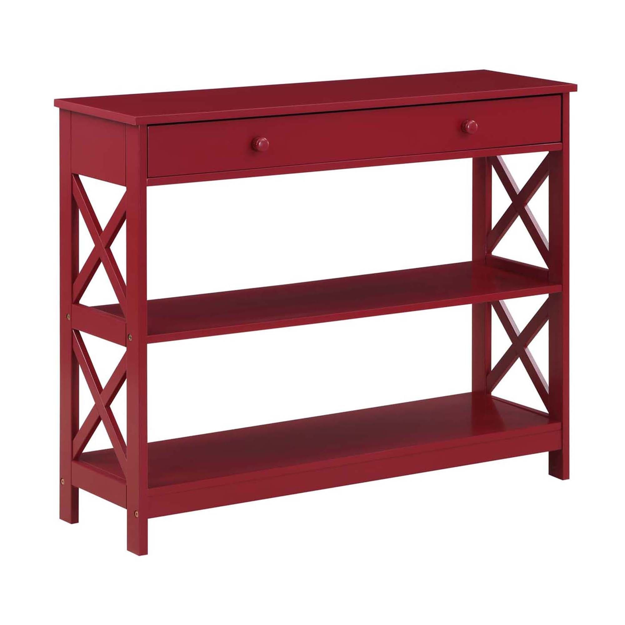 Convenience Concepts Oxford 1 Drawer Console Table with Shelves