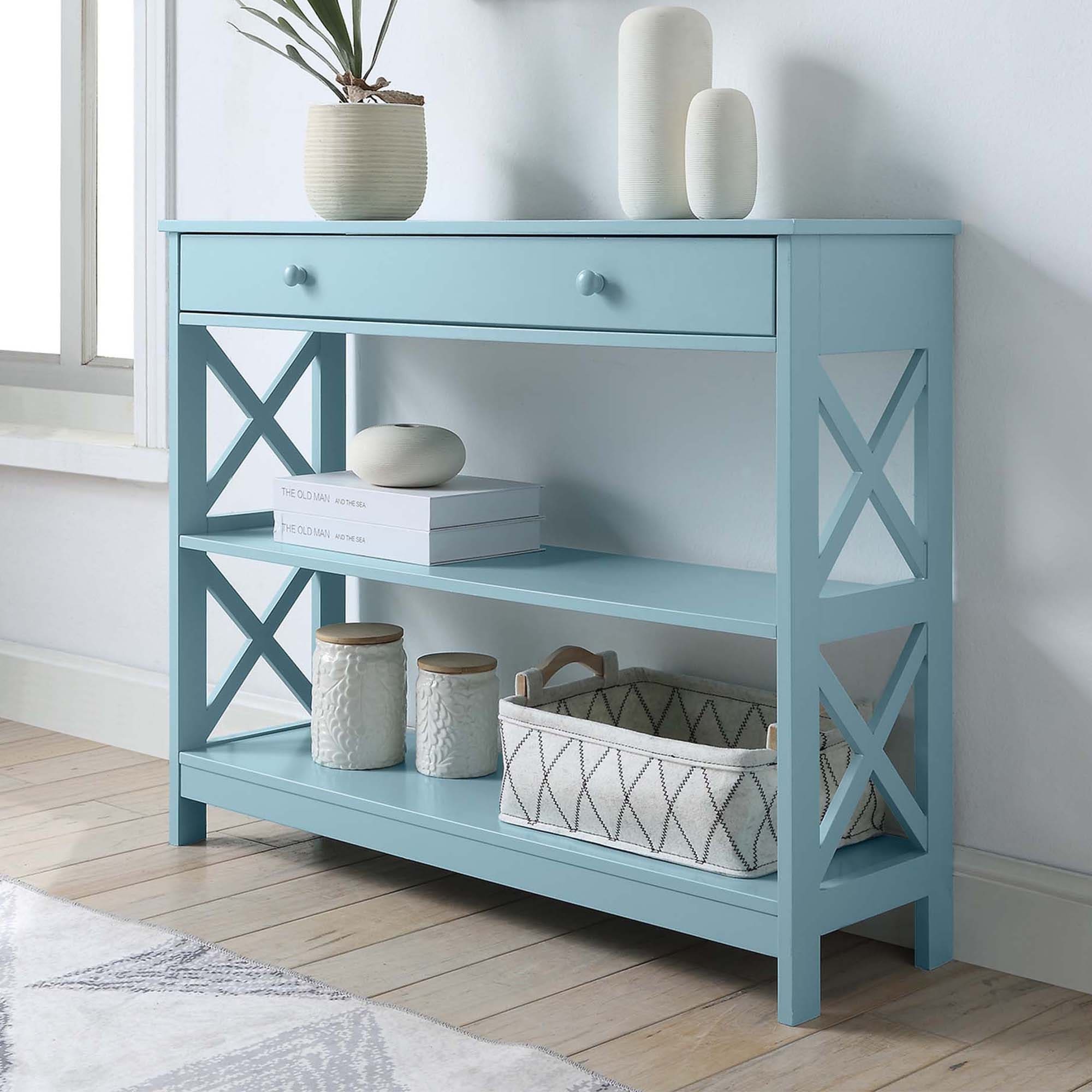 Convenience Concepts Oxford 1 Drawer Console Table with Shelves