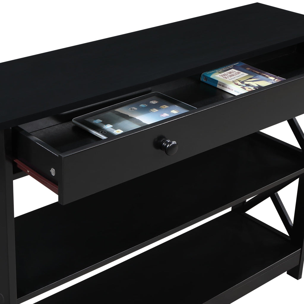 Convenience Concepts Oxford 1 Drawer Console Table with Shelves