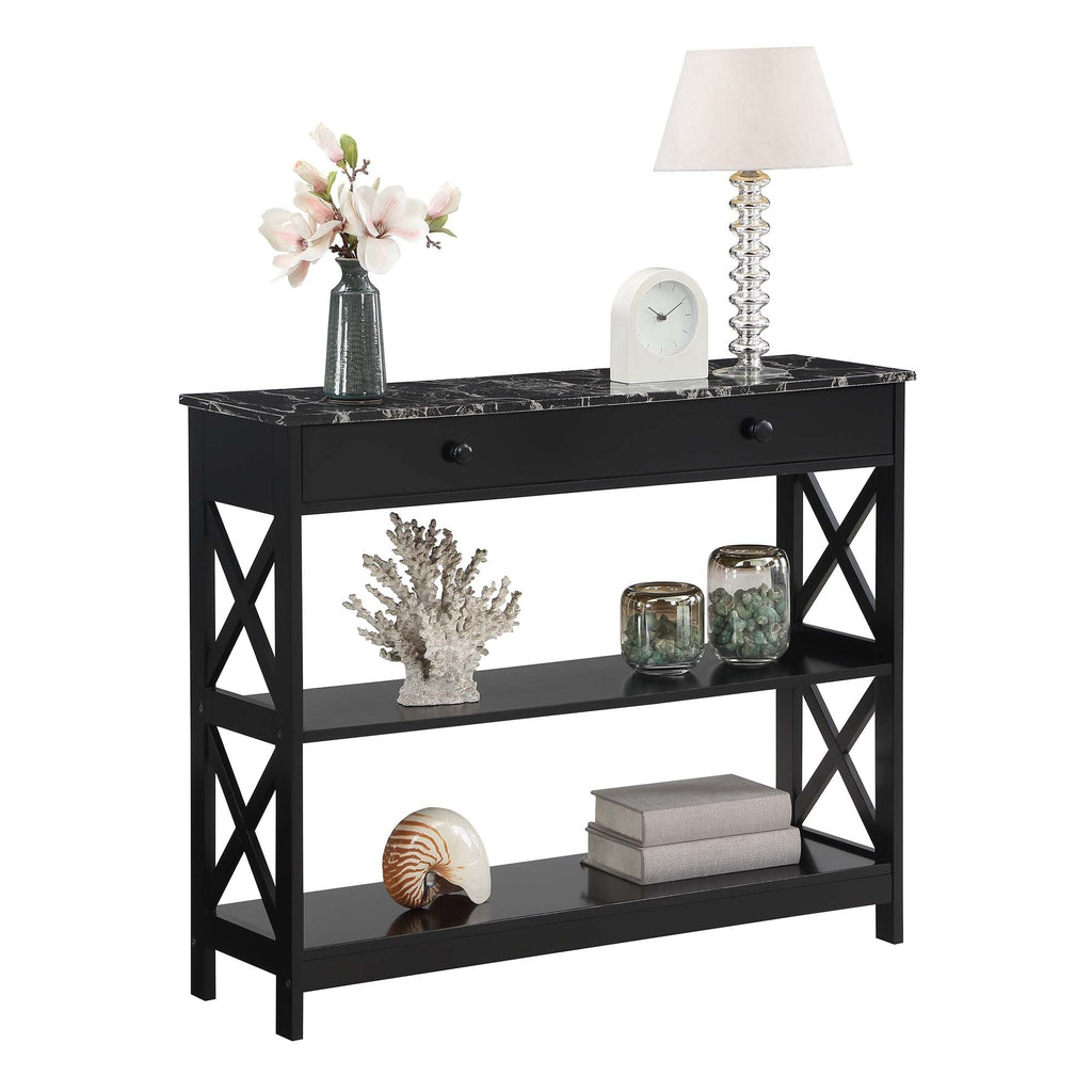 Convenience Concepts Oxford 1 Drawer Console Table with Shelves