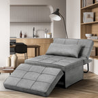 Convertible Sofa Bed Sleeper Sofa Chair Couch Folding Ottoman Recliner Chairs for Living Room