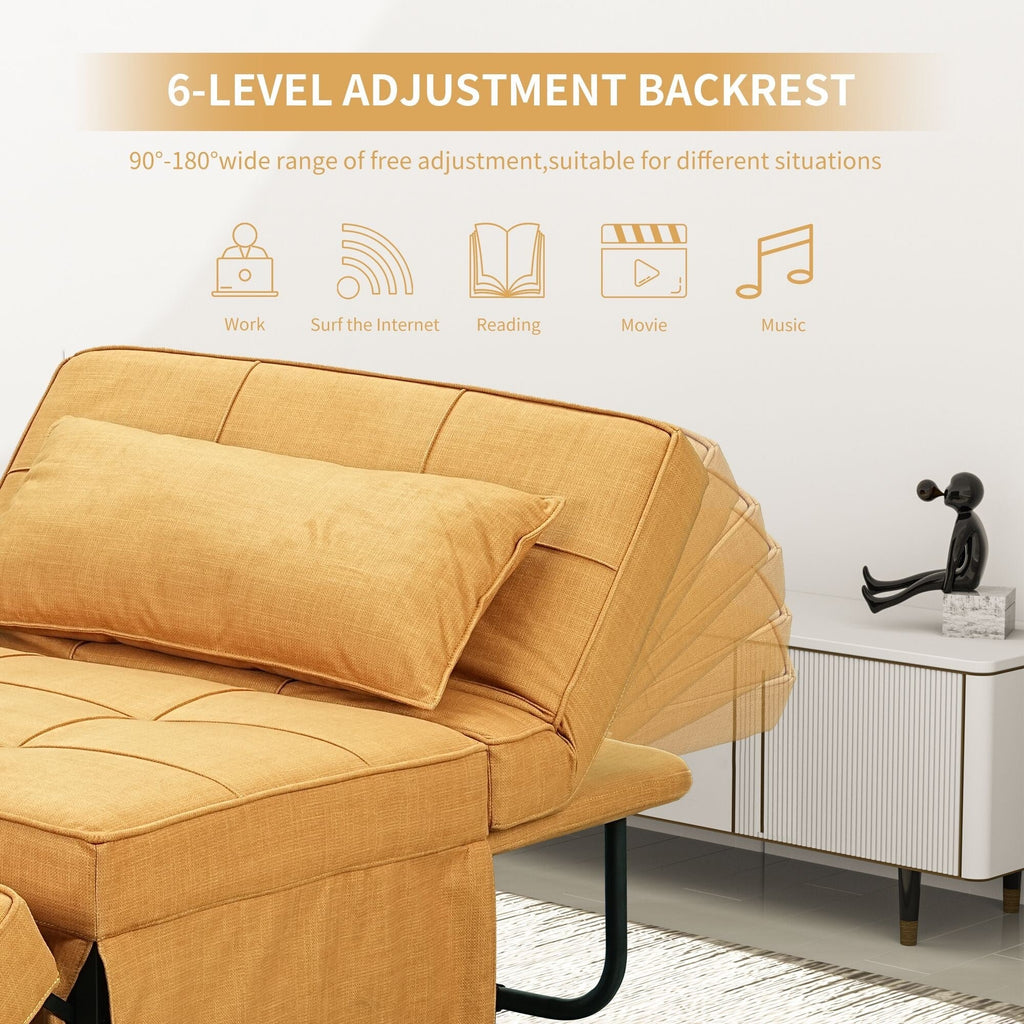 Convertible Sofa Bed Sleeper Sofa Chair Couch Folding Ottoman Recliner Chairs for Living Room