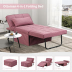 Convertible Sofa Bed Sleeper Sofa Chair Couch Folding Ottoman Recliner Chairs for Living Room