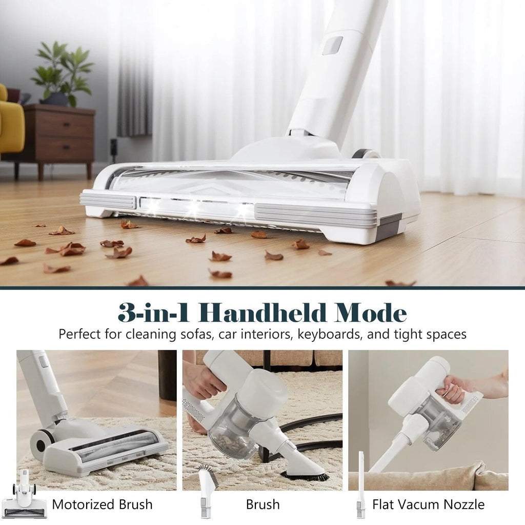 Cordless 3-in-1 Stick Vacuum Cleaner, Lightweight for Carpet, Hard Floors, Pet Hair, and Home Cleaning