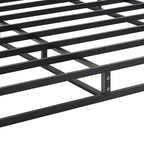 CraftPorch 5-Inch Metal Box Spring with Warm Grey Linen Cover