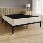 CraftPorch Upholstered Linen Metal Box Spring