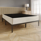 CraftPorch Upholstered Linen Metal Box Spring