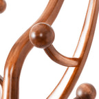 Tree-branch Rubberwood Freestanding Coat Rack with 8 Hooks - 24.5W x 70.87H