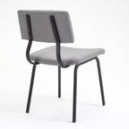 Charlecote Set of 2 Fluted Dining Chairs (Light Grey Linen)