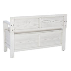 Dahlia Wood Flip Top Storage Entryway Bench