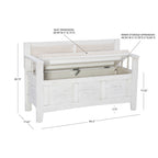 Dahlia Wood Flip Top Storage Entryway Bench