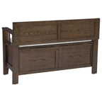 Dahlia Wood Flip Top Storage Entryway Bench
