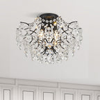 Dalia Elegant Indoor 3-light Crystal Flush Mount