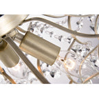 Dalia Elegant Indoor 3-light Crystal Flush Mount