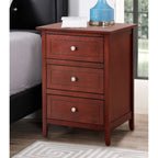 Daniel 3-drawer Transitional Wooden Nightstand