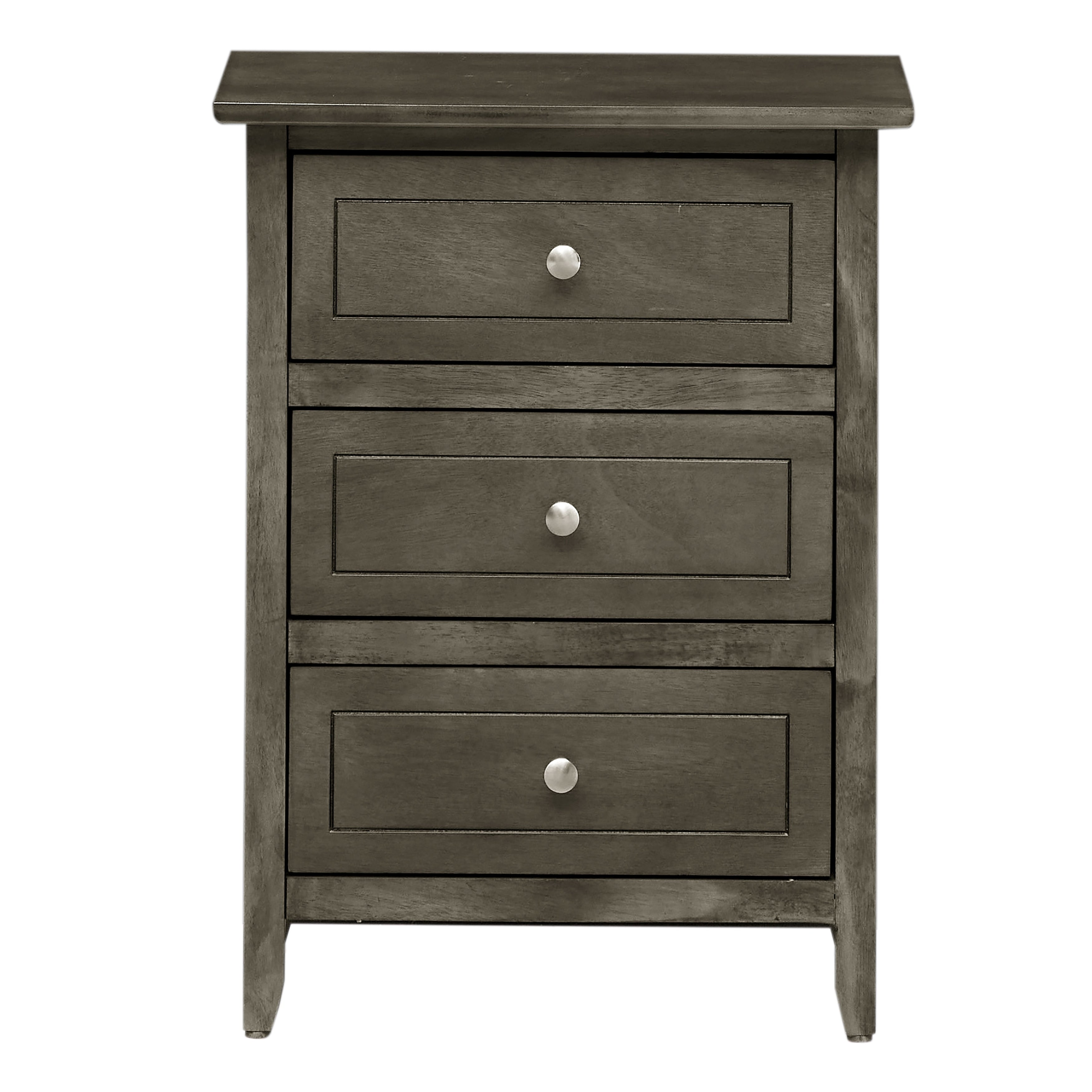 Daniel 3-drawer Transitional Wooden Nightstand