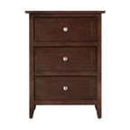 Daniel 3-drawer Transitional Wooden Nightstand