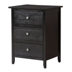 Daniel 3-drawer Transitional Wooden Nightstand