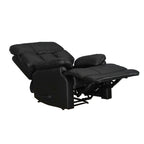 Davin Top Grain Leather Genuine leather Brown Extendable Footrest Manual Recliner