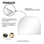 TEHOME Dezerae Large Arch Mirror for Mantel, 40'' W x 32'' H
